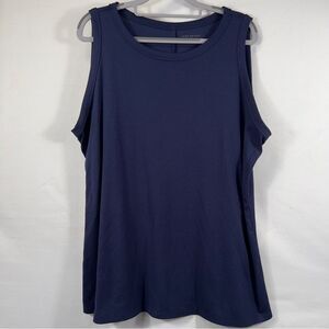 Lane Bryant Women’s Navy Sleeveless Top 0661
